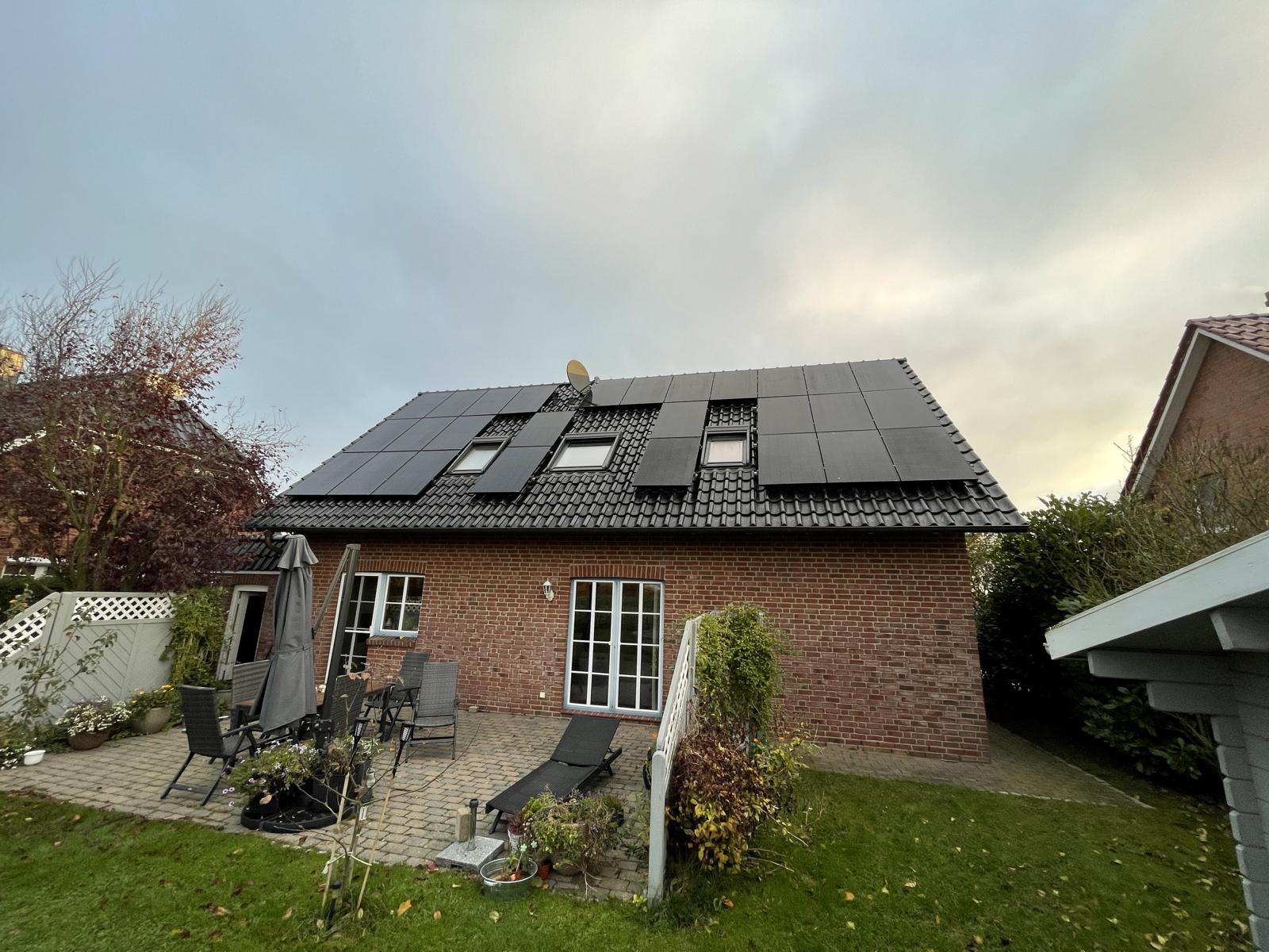 Photovoltaik auf einem Wohnhaus